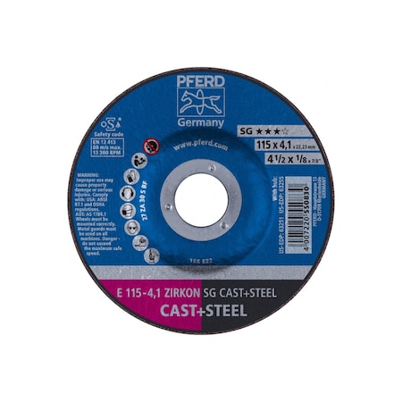 Pferd Pipelne Wheel, 4-1/2" x 1/8 63251